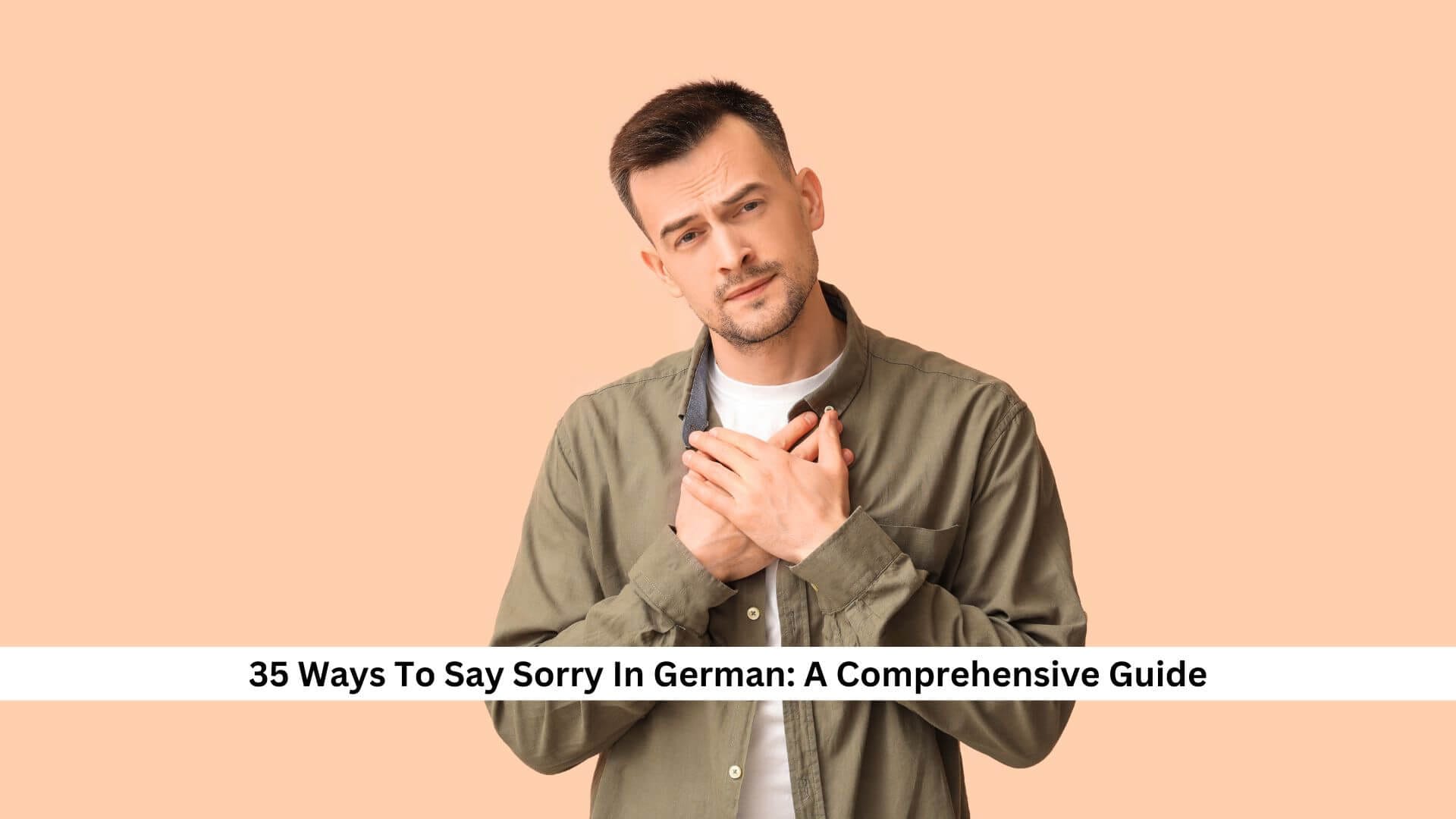 How to Say "Sorry" in German